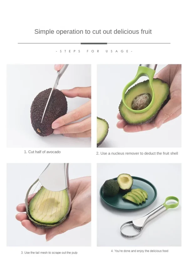 Avocado/Drango Fruit Knife Slicer 9