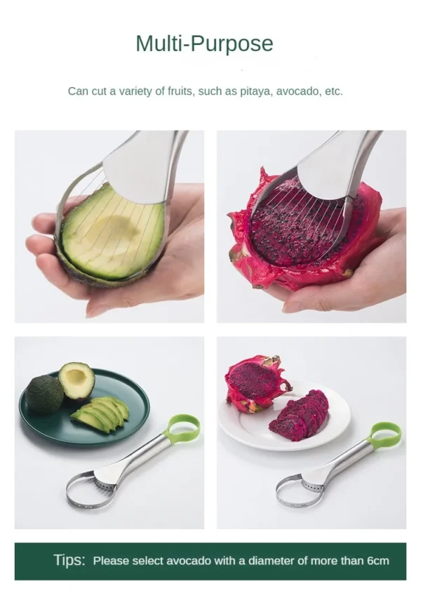 Avocado/Drango Fruit Knife Slicer 7